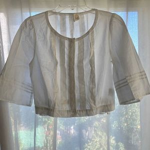 White Pins and Needles Top